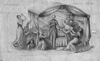 Un patriota en la fiebre de Oregón, publicado en Washington, c.1844 de Arthur J. Stansbury